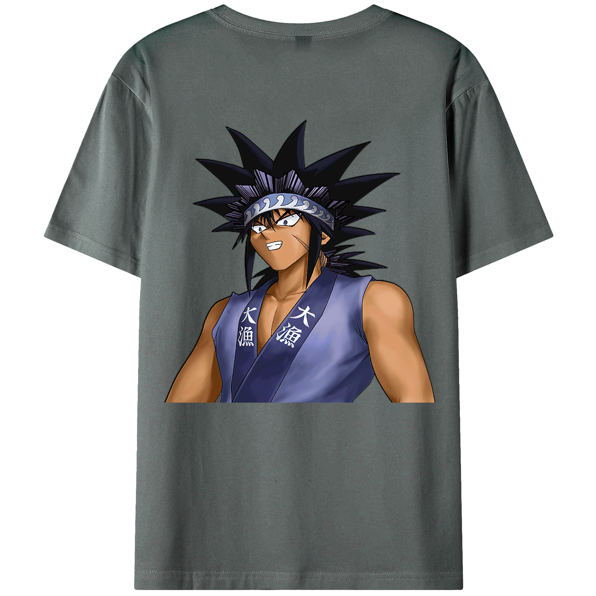 （画像用） 遊☆戯☆王 Yu-Gi-Oh! 綿100％ メンズ半袖Tシャツ（バックプリント） 通気性